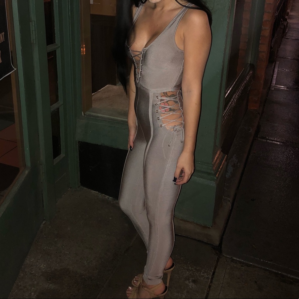 Oh Polly Bandage Jumpsuit